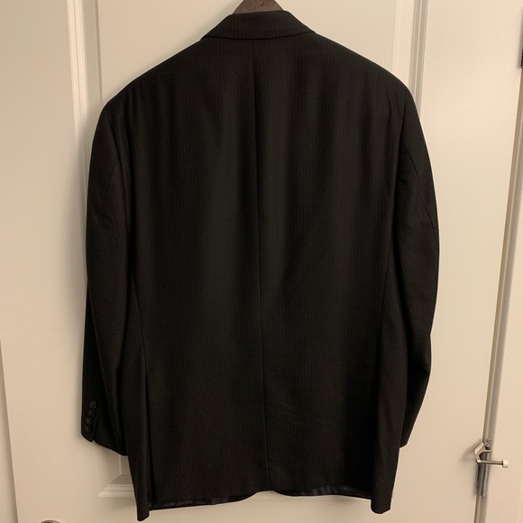Perry Ellis Black Pinstriped suit jacket - Picture 3 of 4